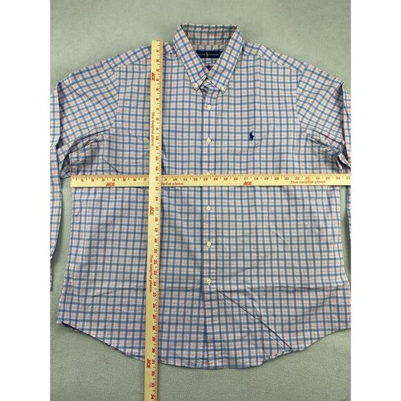 Ralph Lauren Button Down Shirts Mens XXL Blue Plaid Multi Long Sleeve “Read” - Picture 15 of 16